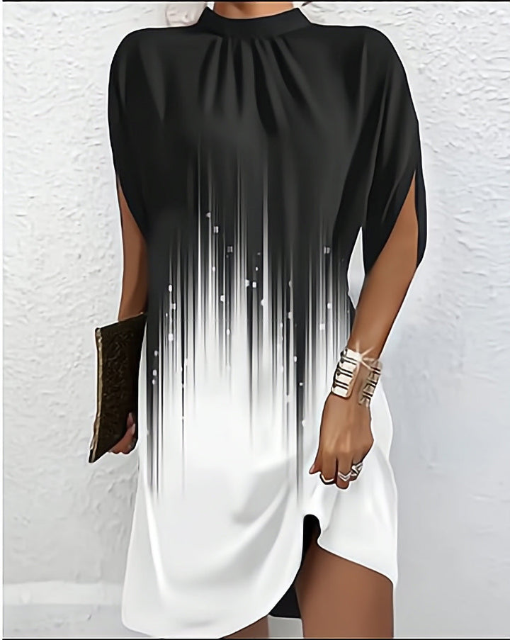 Modernes Damenkleid mit Fledermausärmeln