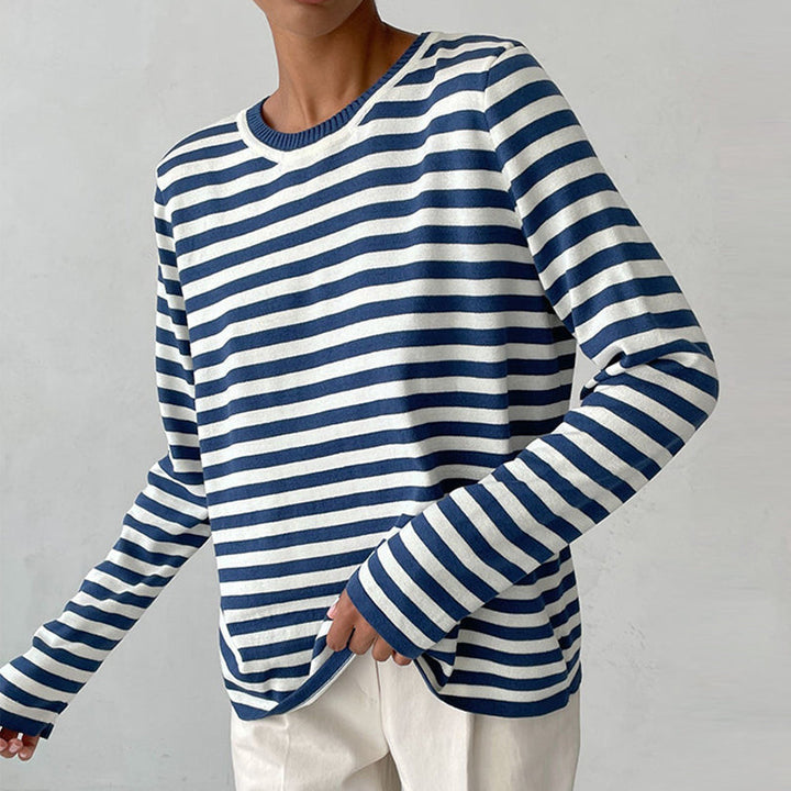 Echoarchiv | Elegantes Gestreiftes T-Shirt Leichter Stoff