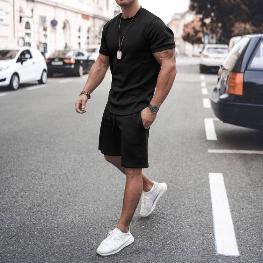 Dylani Lässiges Hemd und Shorts-Set für Männer – Averon