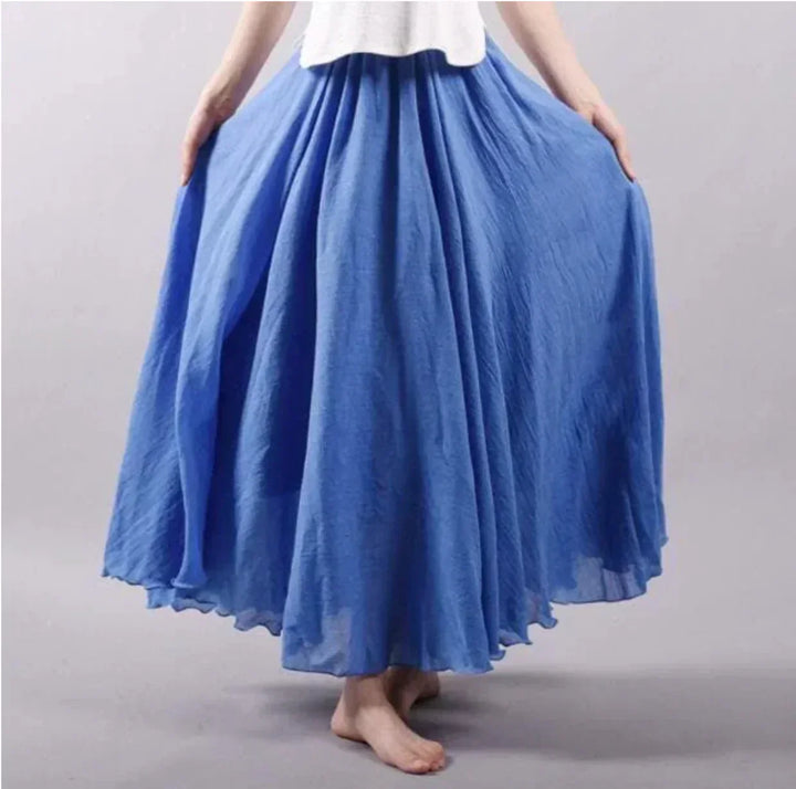 Echoarchiv | Rock Baumwolle Hohe Taille Glockenrock Boho Rock