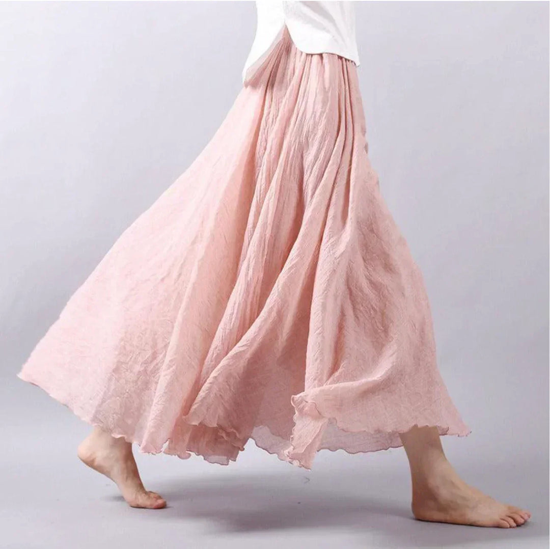 Echoarchiv | Rock Baumwolle Hohe Taille Glockenrock Boho Rock