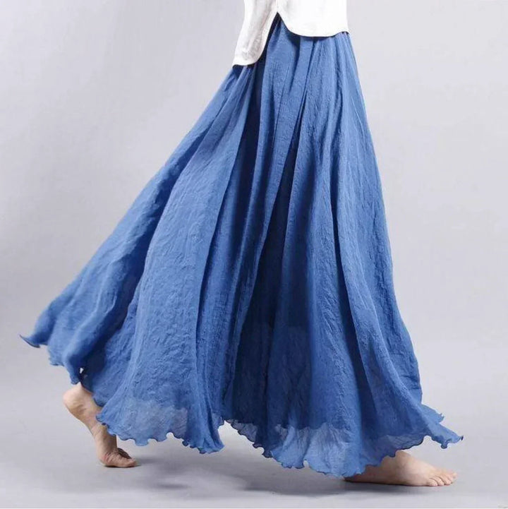 Echoarchiv | Rock Baumwolle Hohe Taille Glockenrock Boho Rock