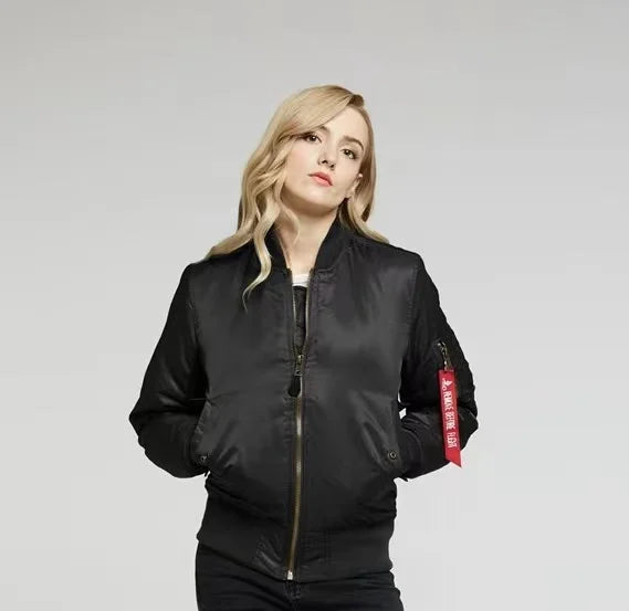 Echoarchiv Hochwertige Unisex Bomberjacke mit Reißverschluß