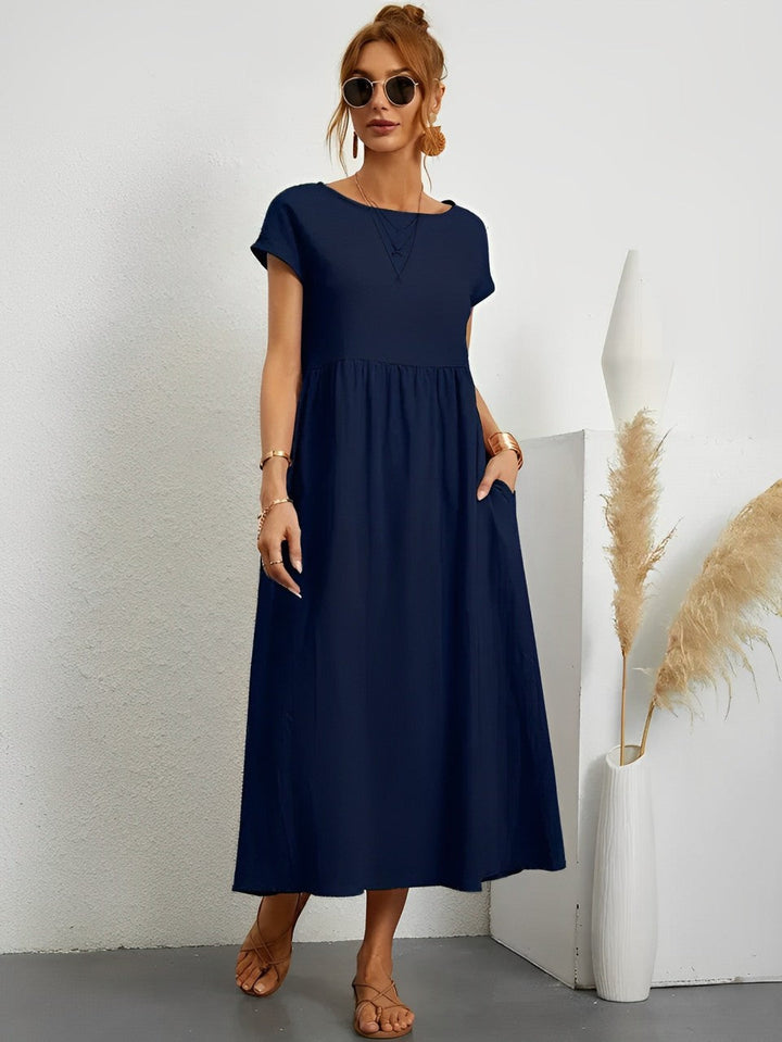 Echoarchiv | Atemberaubendes Baumwoll-Sommerkleid mit Bequemem Schnitt für Warmes Wetter