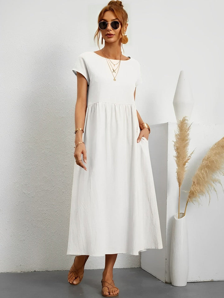 Echoarchiv | Atemberaubendes Baumwoll-Sommerkleid mit Bequemem Schnitt für Warmes Wetter