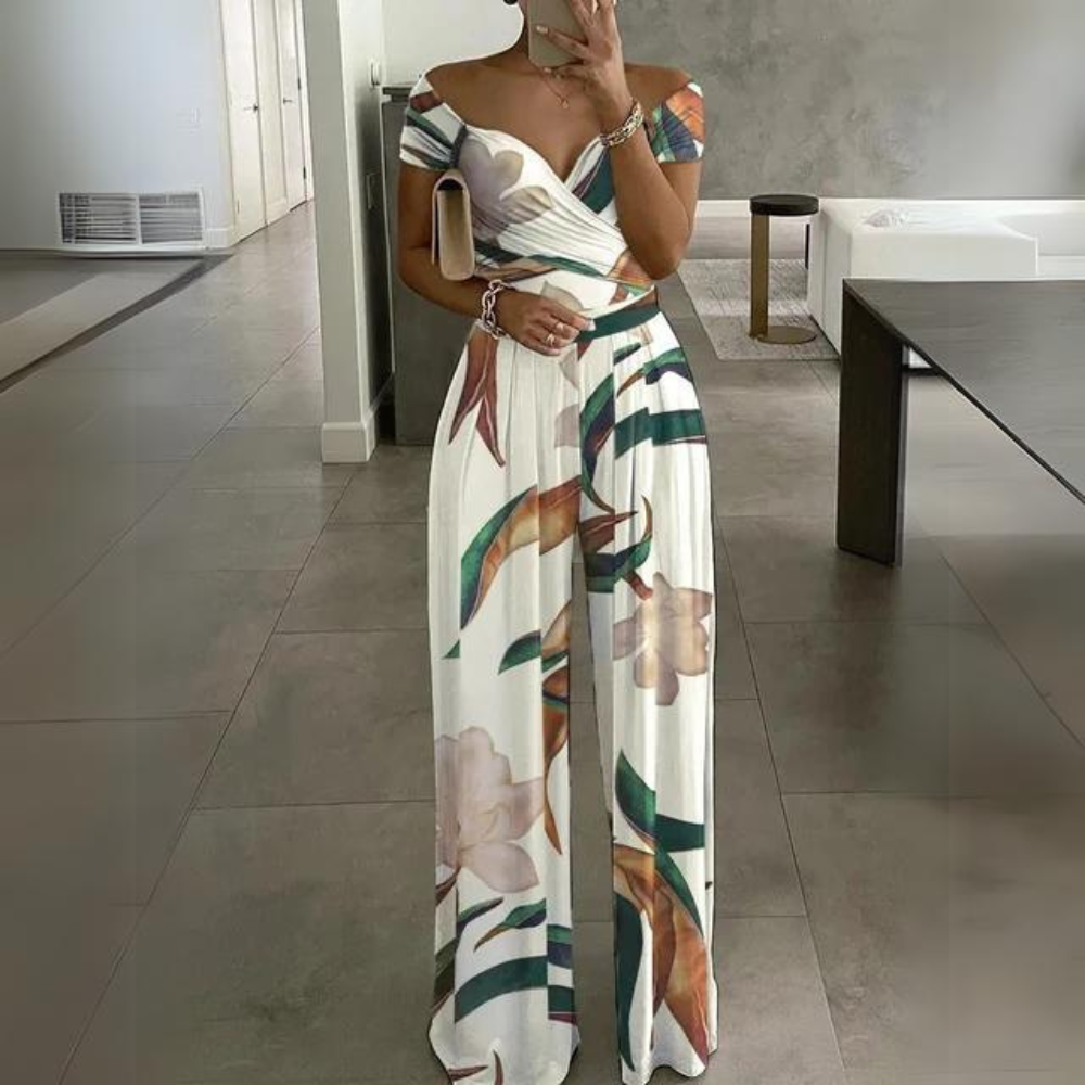 Echoarchiv | Eleganter Off-Shoulder-Jumpsuit