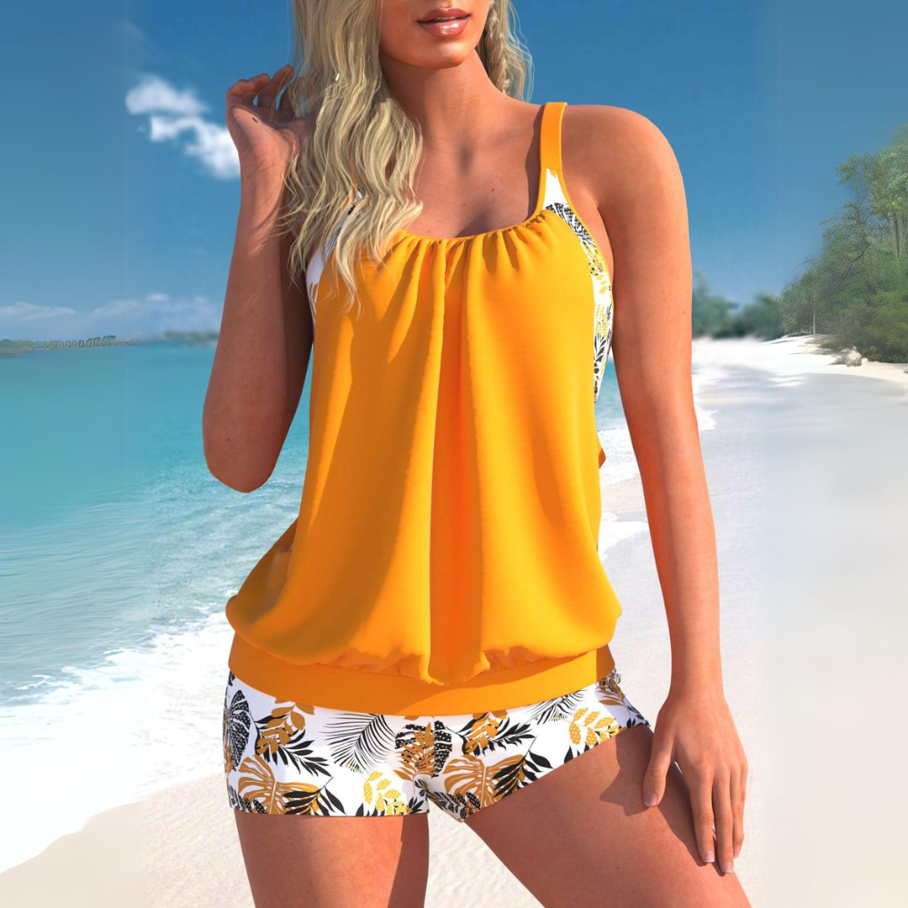 Echoarchiv | Spitzenstreifen Tankini Set