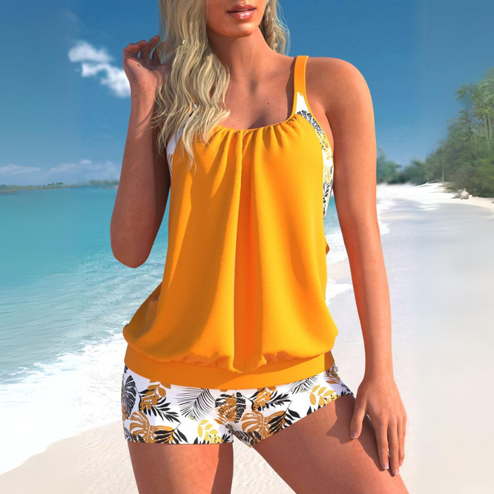 Echoarchiv | Spitzenstreifen Tankini Set