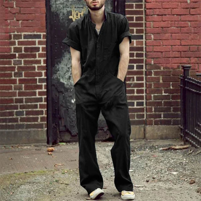 Echoarchiv | Einfarbiger Jumpsuit für Männer