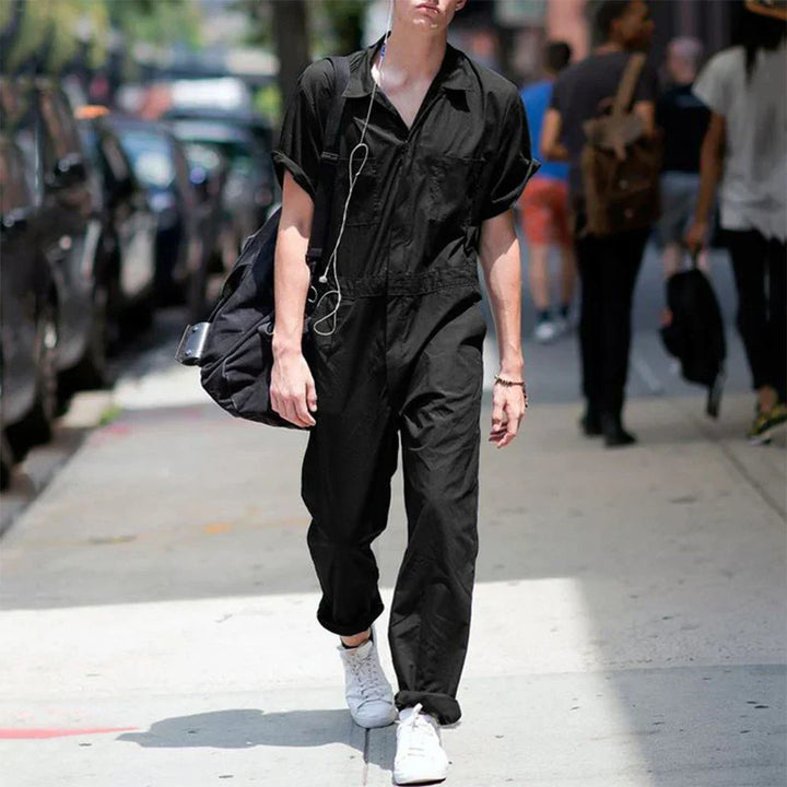 Echoarchiv | Einfarbiger Jumpsuit für Männer