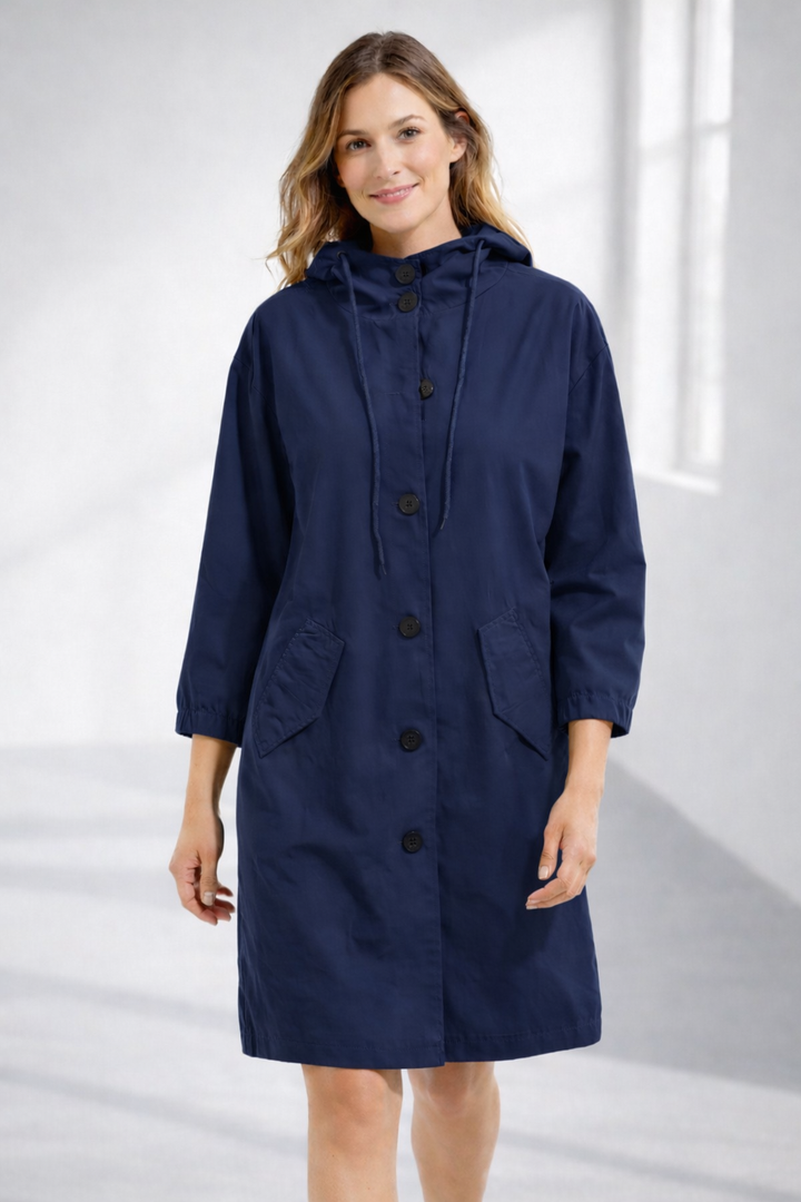 Damen Kapuzenjacke in mittlerer Länge – Célinea