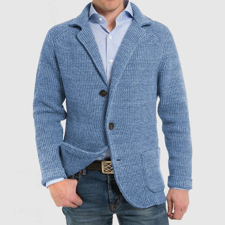 Echoarchiv | Herren Strickblazer mit zwei Knöpfen