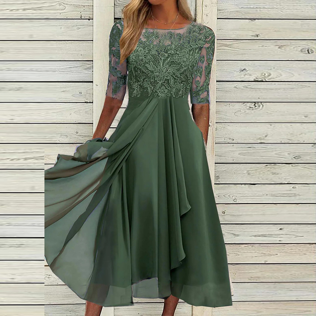 Echoarchiv | Elegantes Spitzenkleid Glamourös Zu Jedem Anlass