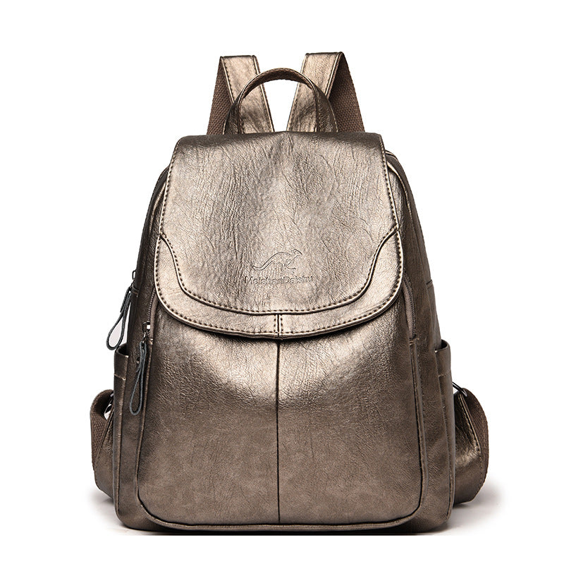 Robuster Leder-Rucksack Für Damen