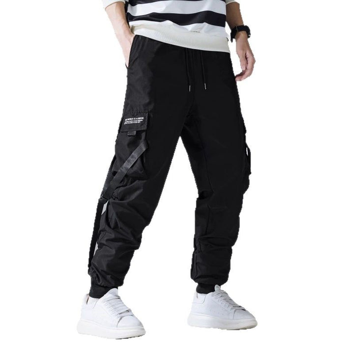 Herren Konisch geschnittene Utility‑Cargohose im Joggerstil mit Multifachtaschen, Kordelzug & elastischem Knöchelabschluss Echo Archiv