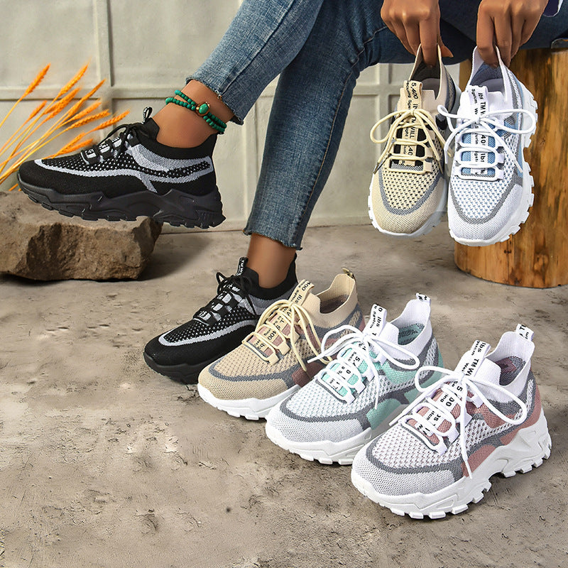 Herren nan gestrickter Sockensneaker mit elastischem Schlupfdesign und profiliertem Trail-Plateau Echo Archiv