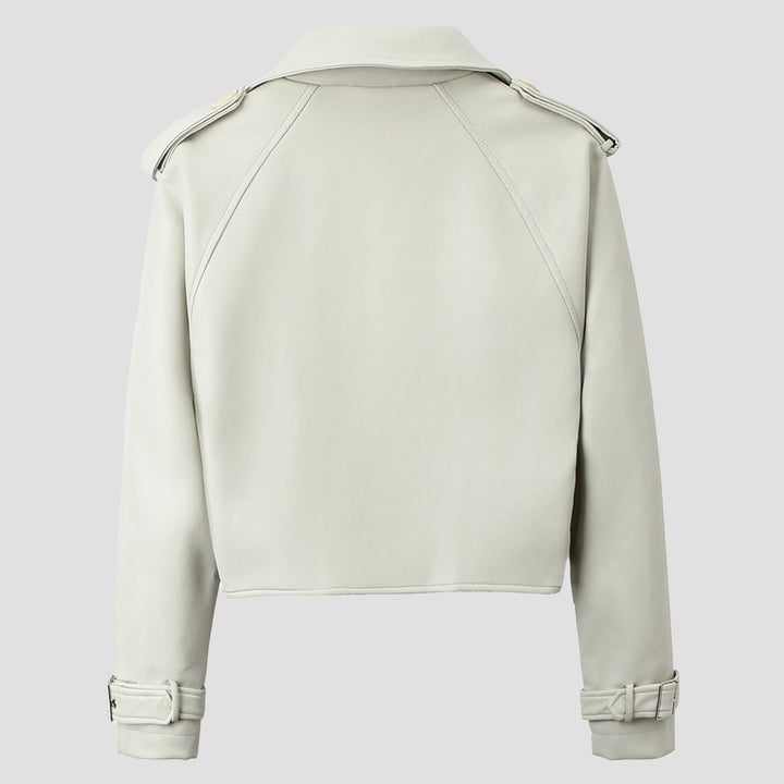 Damen Modische Bikerjacke mit asymmetrischem Reißverschluss Echo Archiv