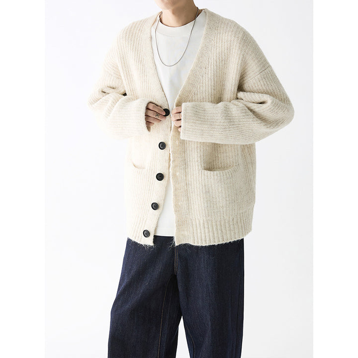 Herren Grobstrickjacke mit praktischen Taschen und stylischem Design Echoarchiv