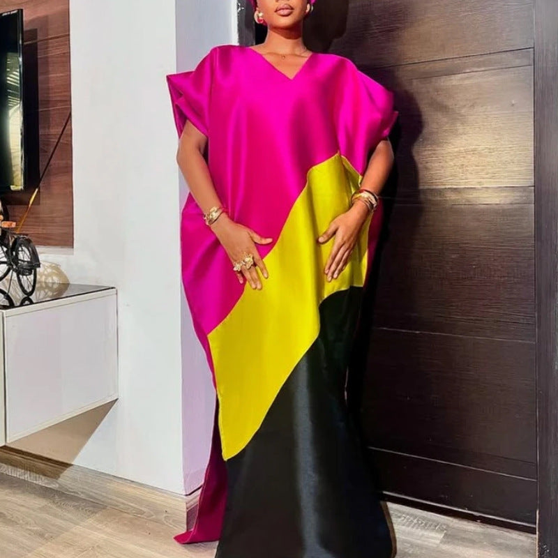 Damen asymmetrisches Kaftan-Kleid mit voluminösen Ärmeln Echo Archiv