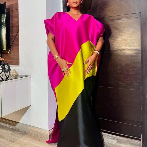 Damen asymmetrisches Kaftan-Kleid mit voluminösen Ärmeln Echo Archiv