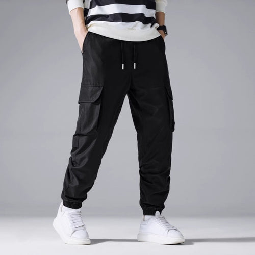 Herren Cargo-Jogginghose mit elastischem Bund, Kordelzug & Multifunktionstaschen Echo Archiv