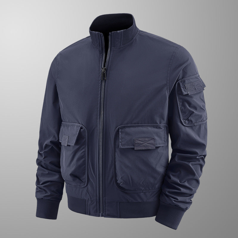 Herren leichte Übergangsjacke mit vielen Taschen Echo Archiv