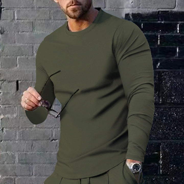 Herren lässiges Langarmshirt mit modernem Schnitt und atmungsaktivem Stoff Echoarchiv
