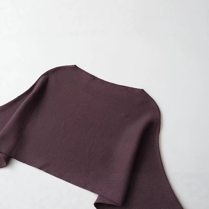 Damen Gerippter Kurz‑Poncho mit U‑Boot‑Ausschnitt und kastiger Silhouette Echo Archiv