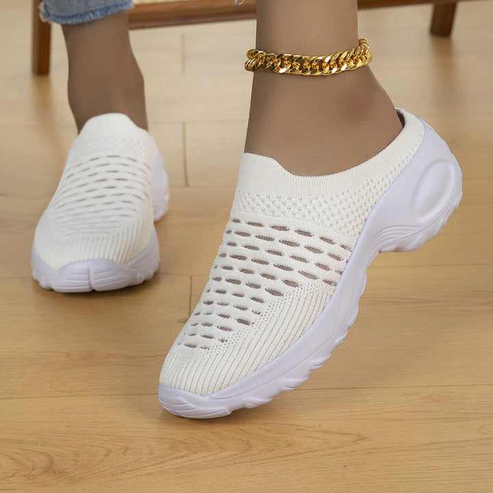 Damen Atmungsaktive Strick-Slipper-Sneaker mit stoßdämpfender Leichtsohle Echoarchiv