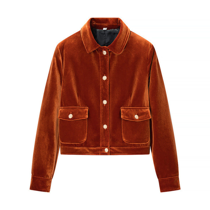 Damen Samtjacke mit Paillettenbesatz und taillierter Silhouette Echo Archiv
