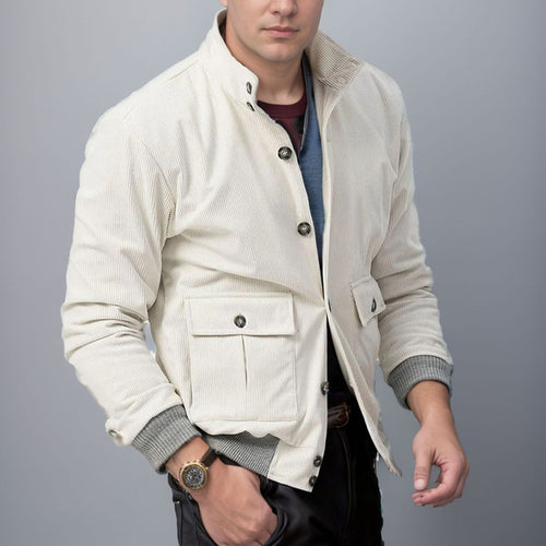 Herren modische Baumwolljacke mit praktischem Taschen Echoarchiv