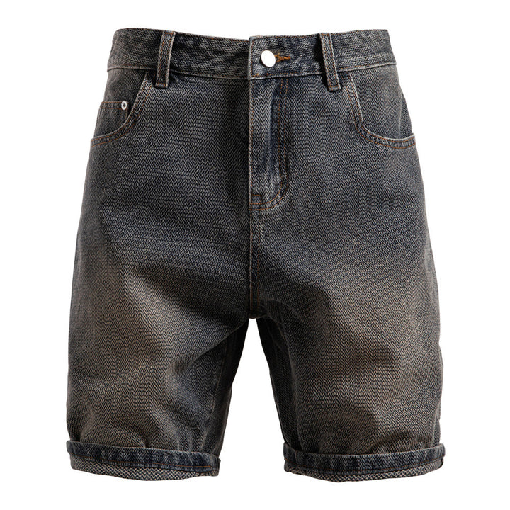 Herren nan Jeansshorts mit Umschlag, mittelhoher Bund und klassischer Taschenaufteilung Echo Archiv