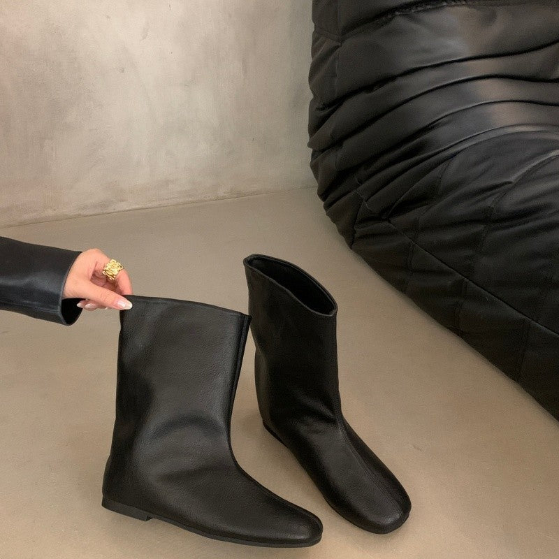 Damen Modische Stiefel ohne Schnürung Echo Archiv