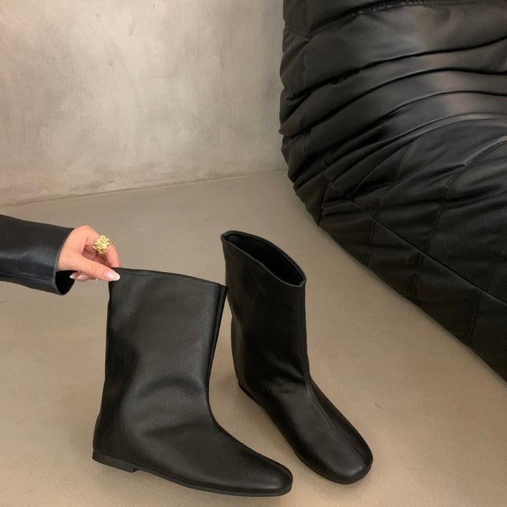 Damen Modische Stiefel ohne Schnürung Echo Archiv