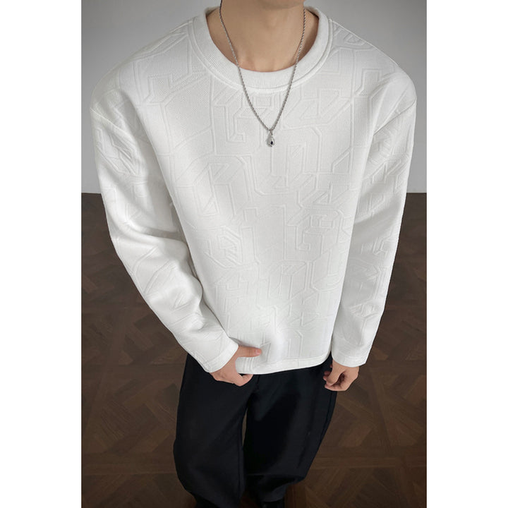 Stylische Herren sweatshirt mit strukturiertem Design Echo Archive