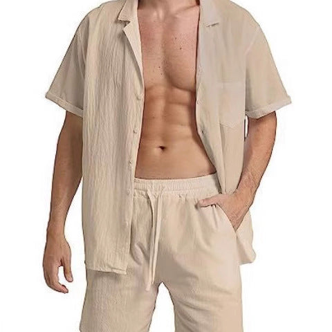 Herren Freizeit-Shorts und Hemd Set Echoarchiv