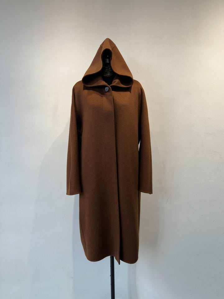Damen Eleganter Kapuzen-Wickelmantel Echoarchiv