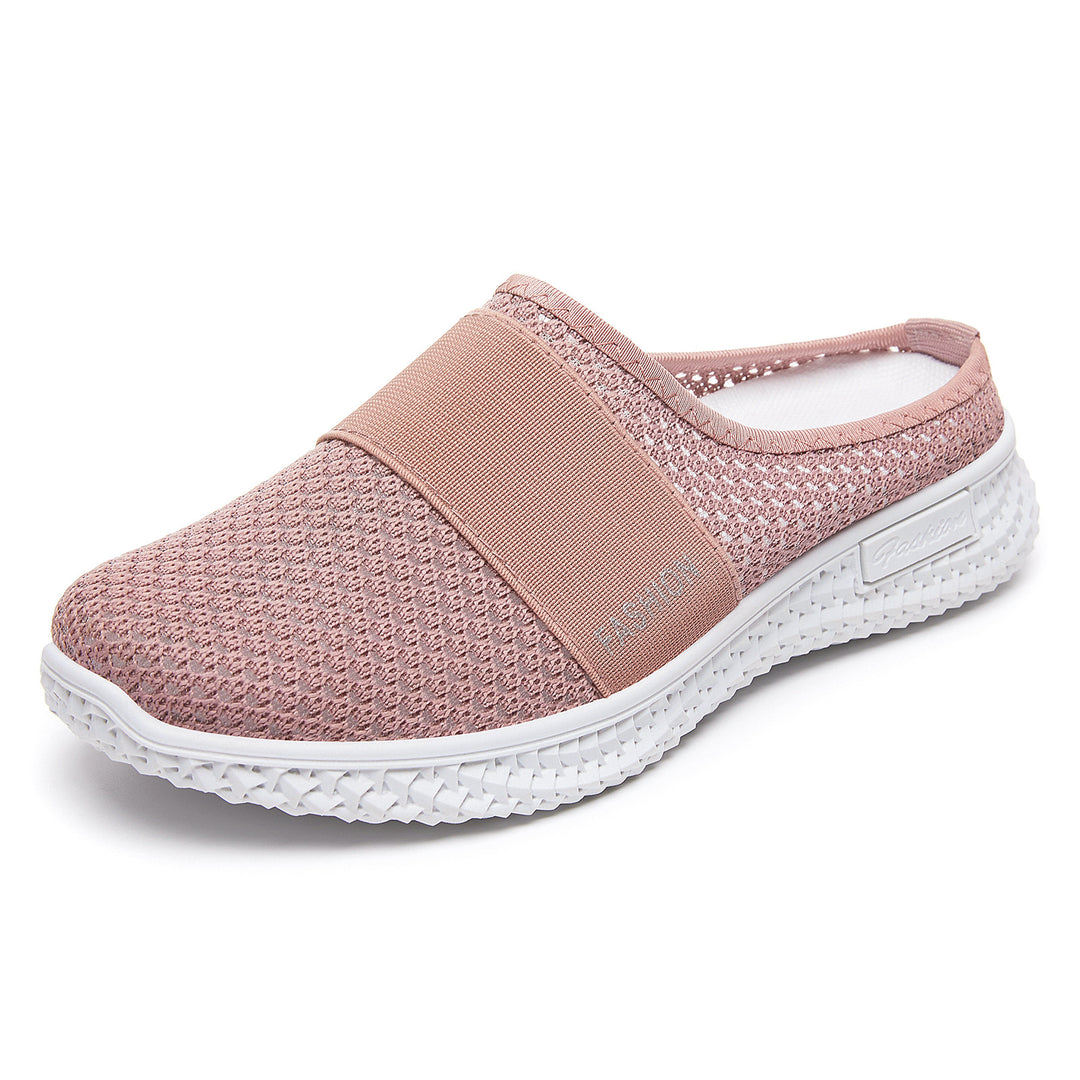 Damen nan gestrickter atmungsaktiver Slip-On Sneaker mit elastischem Mittelband Echo Archiv