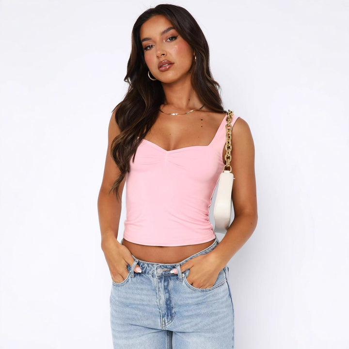 Damen Modisches Basic Top mit angenehmem Schnitt Echo Archiv