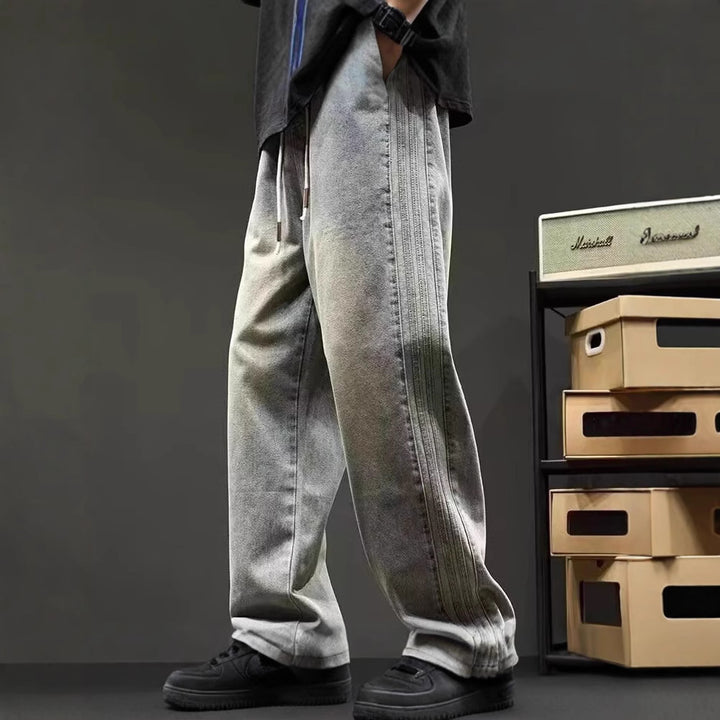 Herren Weit geschnittene Jeans mit seitlichen Nähten Echoarchiv