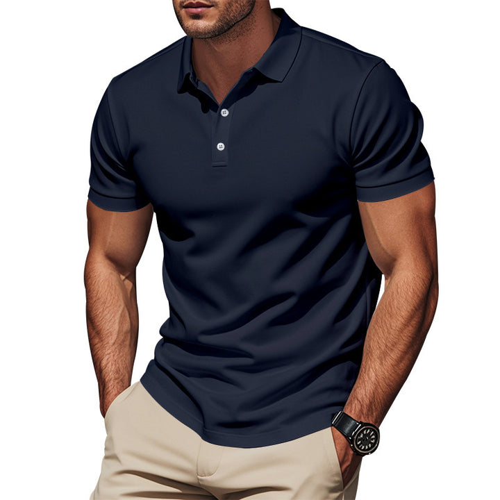 Herren nan atmungsaktives Piqué Poloshirt Kurzarm mit Knopfleiste Echo Archiv