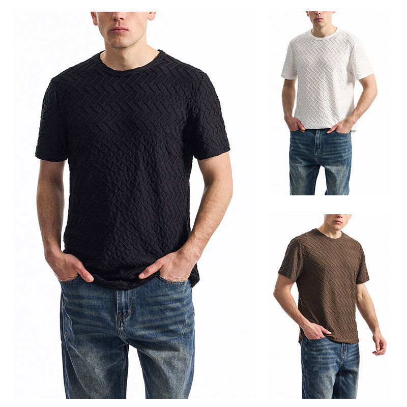 Herren modernes T-Shirt mit strukturiertem Design Echoarchiv