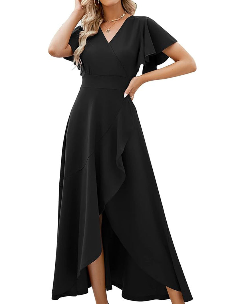 Damen Elegantes Maxikleid mit fließendem Rock und Rüschendetails Echo Archiv