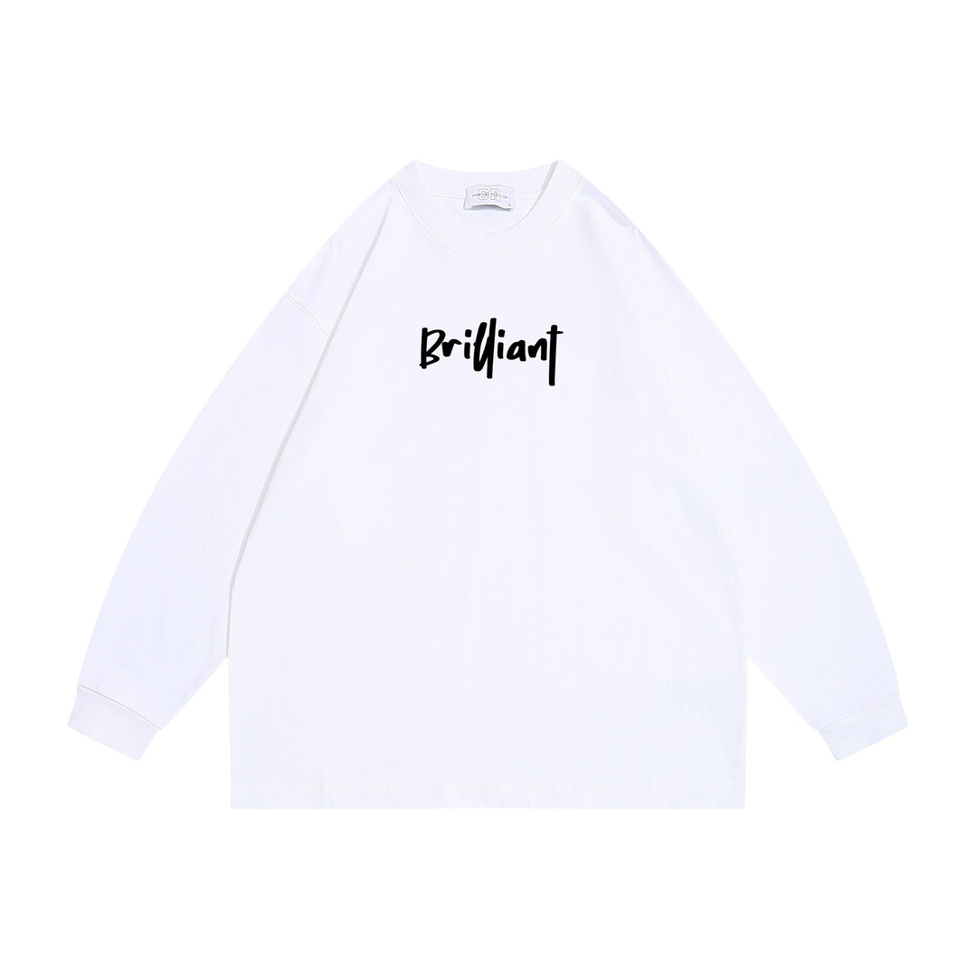 Unisex Oversize-Sweatshirt mit Frontprint 'Brilliant', Raglanärmeln und geripptem Rundhals Echoarchiv