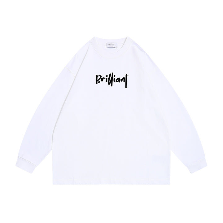 Unisex Oversize-Sweatshirt mit Frontprint 'Brilliant', Raglanärmeln und geripptem Rundhals Echoarchiv