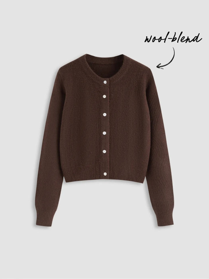 Damen Eleganter Kurzpullover mit Hemdkragen Echo Archiv