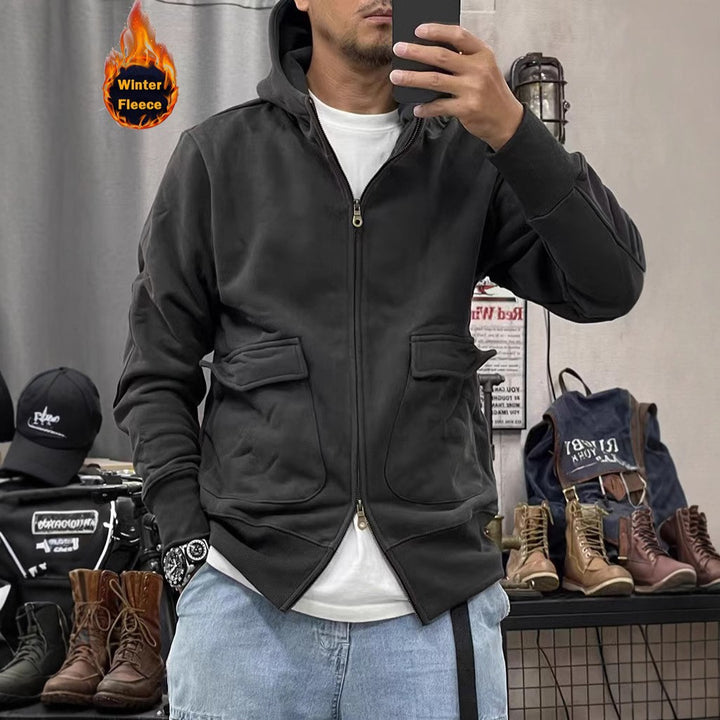 Herren Wind- und Wasserabweisende Fleecejacke Echoarchiv