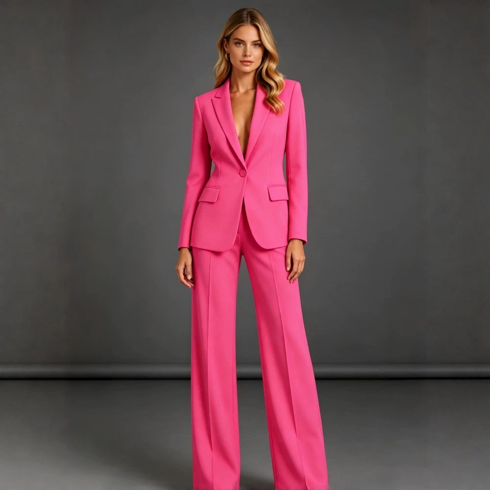 Damen Eleganter Anzug mit weitem Bein – Élanora
