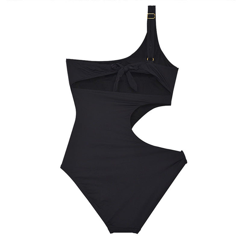 Damen Einteiler Badeanzug mit asymmetrischem Schnitt und eleganten Cut-Outs Echo Archiv