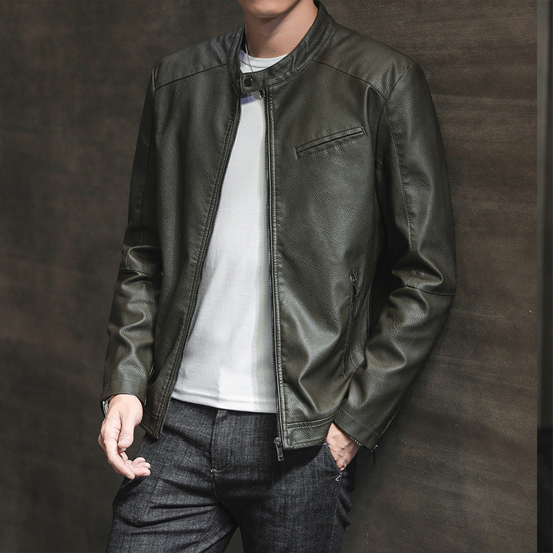 Herren Moderne Kunstlederjacke Echo Archiv